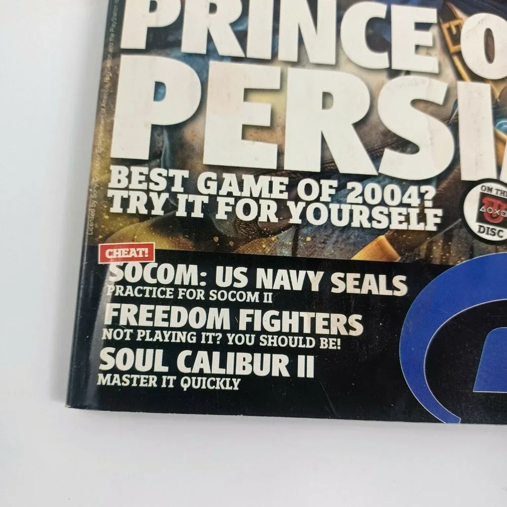 PlayStation Magazine Prince Of Persia 03 Issue 74 INCLUDES DEMO DISC *MINOR WEAR